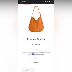 Tote Le Monde London bucket bag